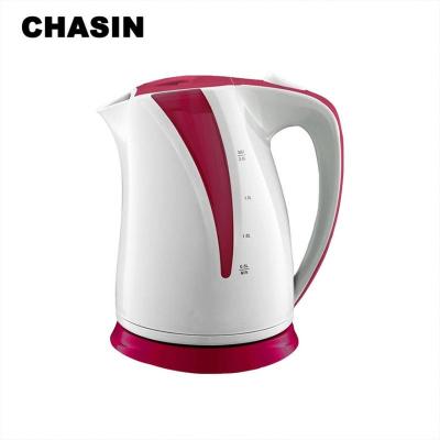 China 360 Degree Rotation Low Style New Two Layers Of Wistle 230V British White Wide Mouth Electric Kettle for sale