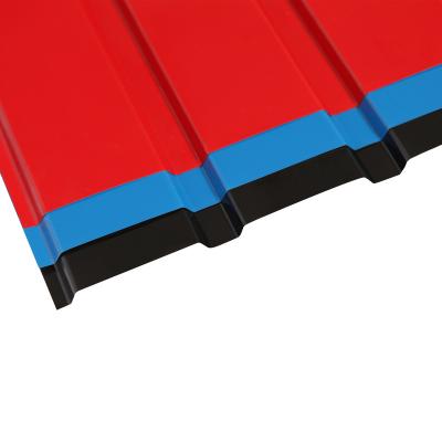 China Building Color Prepainted Corrugated Steel Roofing Material Sheet for sale