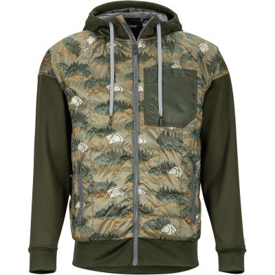 China Waterproof Hot Sale Jacket Men Winter Hooded Jacket With All Over Print Padded Jacket for sale