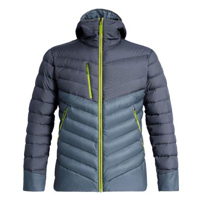 China Custom Logo Mens Sport Down Jacket High Quality QUICK DRY With Hooded Down Jacket HC035 for sale