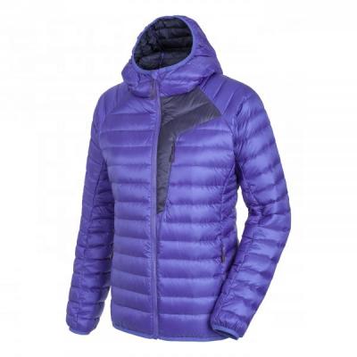 China Customized waterproof down jacket women's HC044 down jacket manufacturing hooded winter for sale