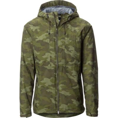 China Custom Wholesale QUICK DRY Logo Lightweight Camo Print Hooded Anorak Jacket For Men HC135 for sale