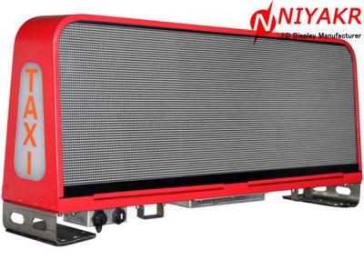 China Programmable Taxi Roof LED Display Mobile Advertising LED Taxi Sign Double Sides for sale