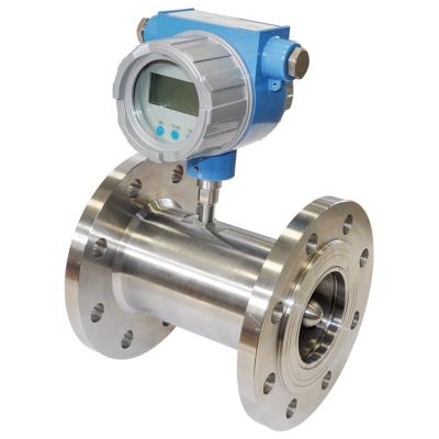 China Liquid Turbine Explosion Proof Liquid Flow Meter For Water With LED Display for sale