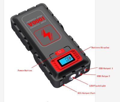 China Car Limb 12 Volt Emergency 16000 Mah Mini Car Jump Starter With Portable Air Compressor For Car Jump Start Battery Charger 180*85*35mm for sale