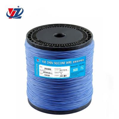 China Supply 28AWG Blue Silicone Heating Wire For Aluminum Battery for sale