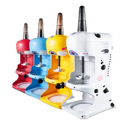 China Outdoor Household Snow Cone Ice Shaver Maker Snowflake Shaved Ice Machine Block Ice Crushing Machine for sale