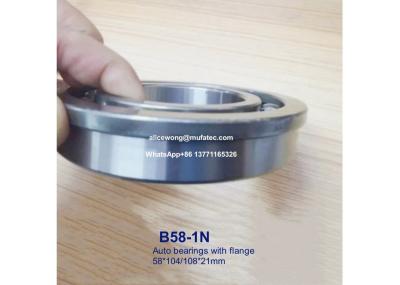 China B58-1N auto gearbpx bearings deep groove ball bearings with flange deep groove ball bearings 54*104/108*21mm for sale