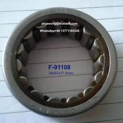 China F-91108 auto gearbox bearings printing bearings needle roller bearings no inner rings 34x51x17.5mm for sale