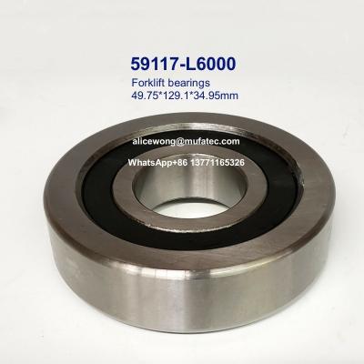 China C3 Clearance Forklift Mast Bearing with Rubber Sealing 59117-L6000 49.75x129.1x34.95mm for sale