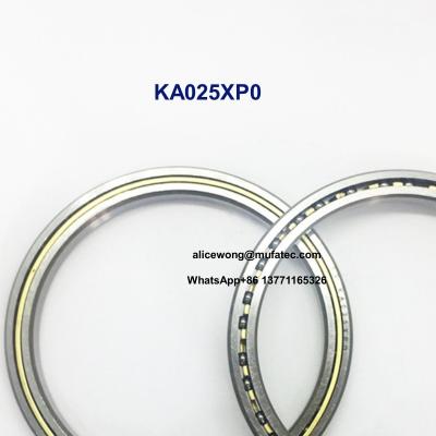 China KA025XP0 Thin Section Bearings 63.5x76.2x6.35mm P0 Precision Brass Cage Ball Bearings Te koop