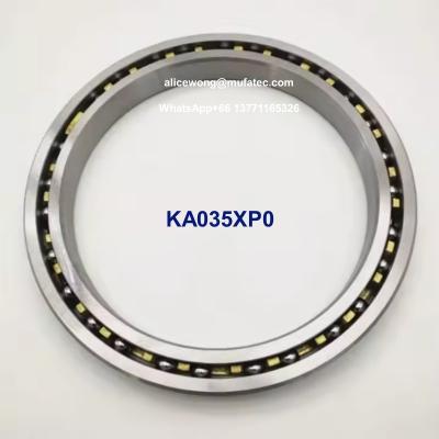 China KA035XP0 Thin Section Ball Bearings 88.9x101.6x6.35mm Open Type Brass Cage for sale