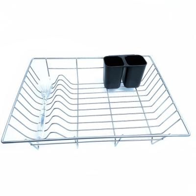 China Stainless Steel Storage Rack Kitchen Drying Rack Tableware Viable Dish Drainer Rack for sale