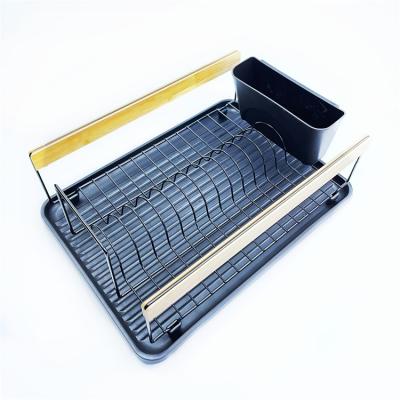 China Sustainable Household Stainless Steel Over Sink Dish Drying Rack Dish Lavatory Drying Dish Drainer Racks for sale