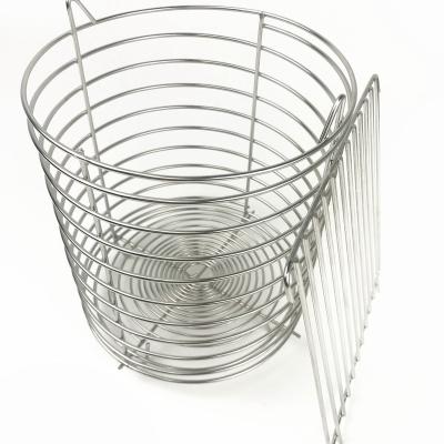 China Custom Commercial Food Equipment Kitchen Tools Small Stainless Steel Basket Mesh Basket Sieve Frying Net for sale