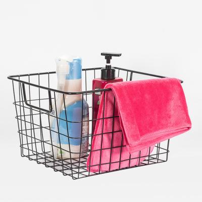 China Support 2022 Square Multifunctional OEM Metal Wire Laundry Wash Basket High Quality Viable for sale