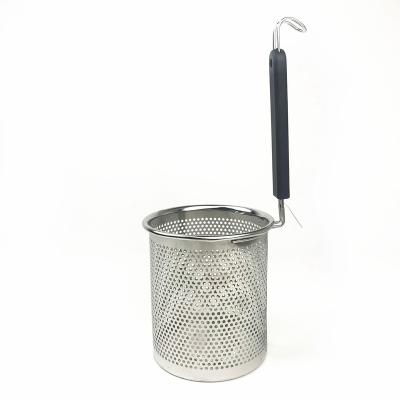 China Viable Stainless Steel Strainer Kitchen Spaghetti Dumpling Noodle Sieve Pot Food Skimmer for sale