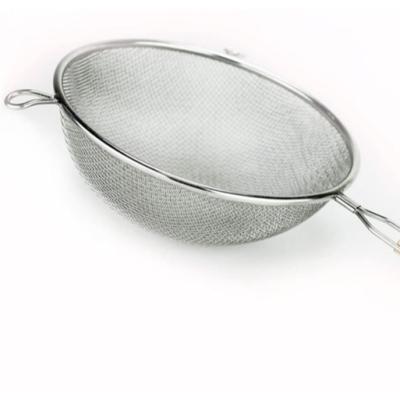 China Stainless Steel Double Ear Viable Good Mesh Colander Deep Fry Basket for sale