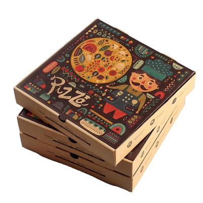 China Wholesale Recyclable 8 10 12 16 Inch Reusable Pizza Cardboard Custom Printed Cheap Corrugated Paper Packaging Pizza Box for sale