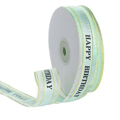 China Eco - Friendly Birthday Polyester Fashion Ribbon Bow Ribbon For Wrapping for sale