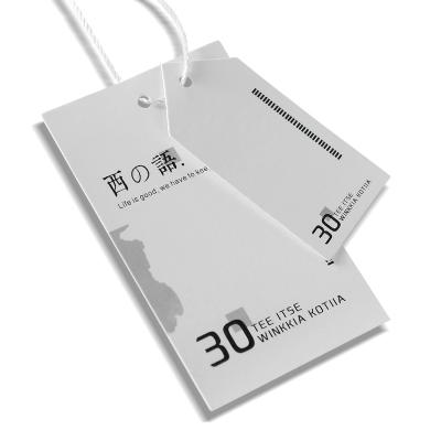 China Viable Hot Sale Garment Accessories Fabric Hang Tag For Clothing for sale