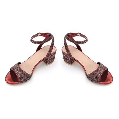 China 2022 Latest Design Trend Fashion Girls Shoes Mid High Heel Women Outdoor Sandals Ladies Casual Sandals for sale