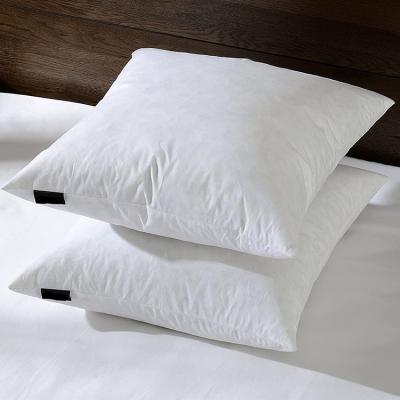 China Hotsale Breathable Good Cheap Duck Feather Down Cushion Insert Hotel Bed Pillow for sale