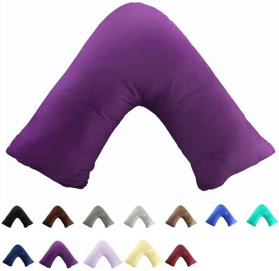 China Breathable U Shaped Pillow Case 100% Polyester Pillow Case for sale