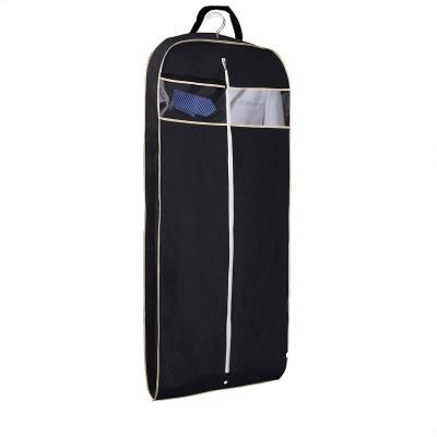 China Durable Waterproof Dustproof Travel Gusseted Garment Bag With Accessories Zipper Pocket for sale