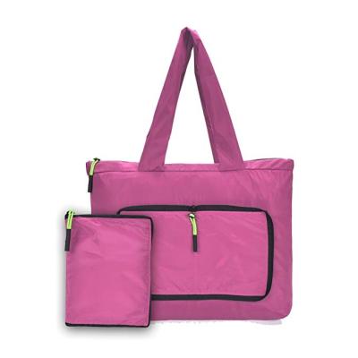 China eco-friendly lightweight nylon folding bag eco-friendly folding nylon bag tote bag for sale