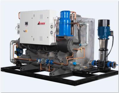 중국 Industrial 373.9kw Water Cooled Screw Type Chiller Shell and Tube 판매용