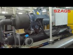 Screw Type Industrial Chiller Integrated System 75HP Easy Operate