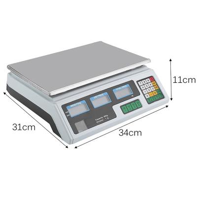 China Original Factory Stainless Steel 3/6/15/30 Kg Electronic Table Weighing Count Calculation Scale for sale