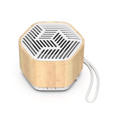 China Wooden Phone Function Bluetooth Speaker 5W Led Lightweight Portable Wireless Mini Super Bass Speaker Fm Radio for sale