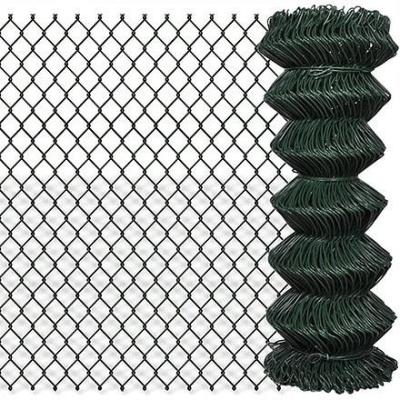 China Easily Assembled Green Vinyl Chain Link Fence / 4 Foot Chain Link Fence / Galvanized 8Ft Chain Link Fence for sale