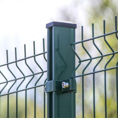 China Easily Assembled 3D Curved PVC Coated Welded Wire Mesh Fence Panels Used For Garden Fencing for sale