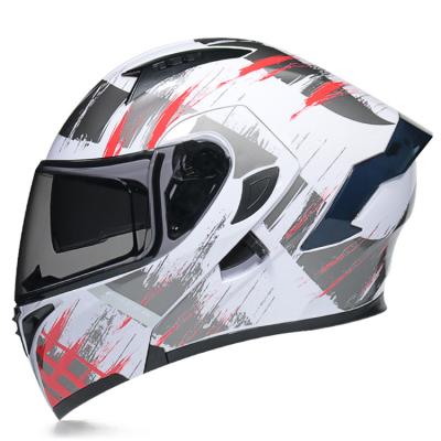 China Custom winter locomotive exposed electric bike full half through helmet men's and women's tail helmet riding full face helmets for sale