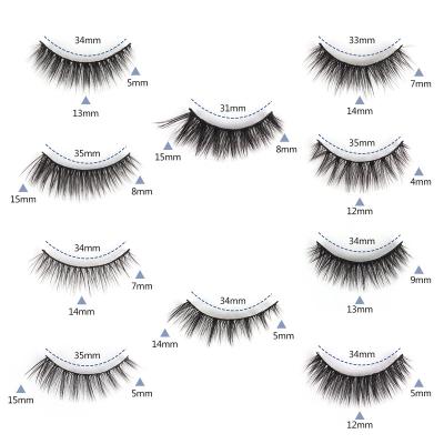 China Vegan Thick Lash Set False Private Label Eyelashes Lash Kit Set Invisible Band False Rts Eye 10 Pairs Packing Box Eyelash for sale