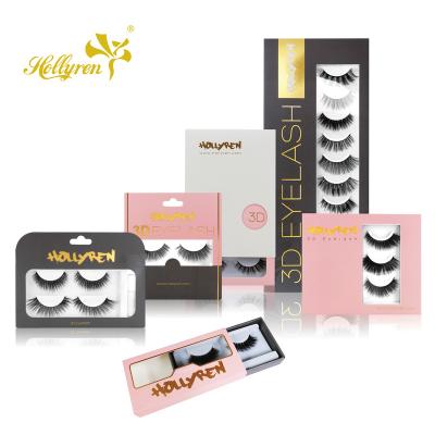 China 3D Volume False Eyelashes Display Stand Full Acrylic Mink Custom Boxes Plastic Trays False Eyelash Packaging Box for sale