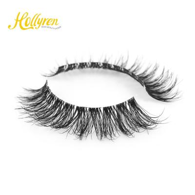 China 1/2 Box False 3d Mink Eyelashes Private Label Vegan Eyelash Box Snare Soft Wholesale Fiber Materials Valentine Gifts 2022 for sale