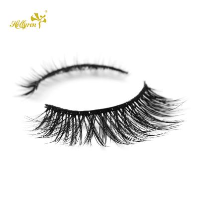 China 2022 Hot Selling Natural Faux Mink Wispy Eyelash Eyelash Tape 100% 5D Bulk Tape Black Effect Long for sale