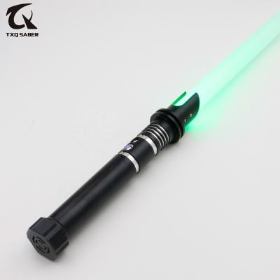 China Alloy Polycarbonate TXQSABER E-27 Swing Lightsaber Rigging FOC Laser Aluminum Dueling Fighting Sword With Metal Hilt 12 Color Changing 10 Soundfonts for sale