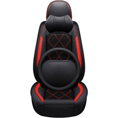 China Custom business size seat cover/Wholesale luxury leather car interior seat cover S27 set universal type for sale