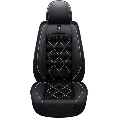 China New Fashion Design Protector Front Seat Full Universal PU Leather Car Seat Cover Durable Waterproof for sale