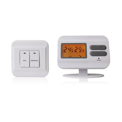 China Simple Operation LCD 230V Digital Non-Programmable Floor Heating Thermostat HVAC White Electronic System for sale