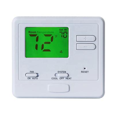 China Flane Delay ABS Best Digital Fan Coil Non Programmable Underfloor Heating Thermostat for sale