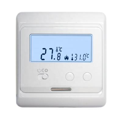 China Modern electric underfloor heating room thermostat with external sensor for sale