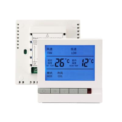 China Energy Saving 3 Wind Speeds 230VAC Coil Fan Unit Non - Programmable Thermostat for sale