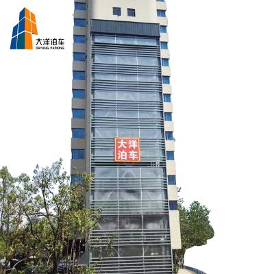 China Dayang Brand 10-35 Levels Tower Car Parking System Vertical Lifting Parking System 5000x1850x1550/2050mm for sale