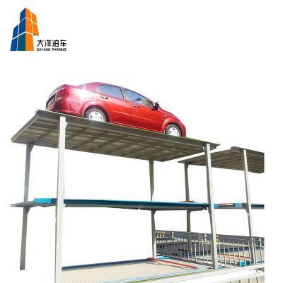 China Car Stacker Type Parking Lift 4 Level Drive Hydraulic Car Parking System 5200*1850*2050 for sale